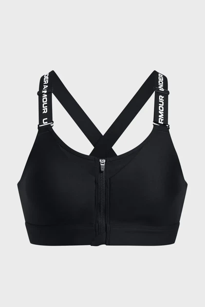 Жіночий чорний топ UA Infinity High Zip 2.0 Bra Under Armour L A-C 1384118-001 - Фото 4 Жіночий чорний топ UA Infinity High Zip 2.0 Bra Under Armour L A-C 1384118-001 - изображение 4