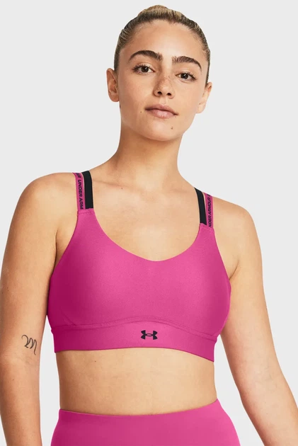 Жіночий рожевий топ UA Infinity Mid 2.0 Rib Bra Under Armour XL D-DD 1385433-686 - Фото 1 Жіночий рожевий топ UA Infinity Mid 2.0 Rib Bra Under Armour XL D-DD 1385433-686 - изображение 1