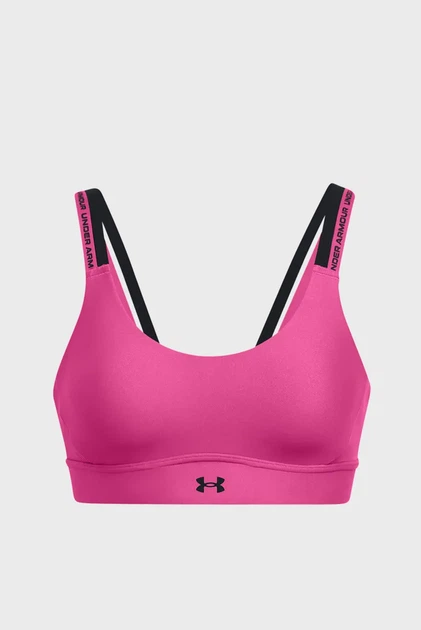 Жіночий рожевий топ UA Infinity Mid 2.0 Rib Bra Under Armour XL D-DD 1385433-686 - Фото 4 Жіночий рожевий топ UA Infinity Mid 2.0 Rib Bra Under Armour XL D-DD 1385433-686 - изображение 4