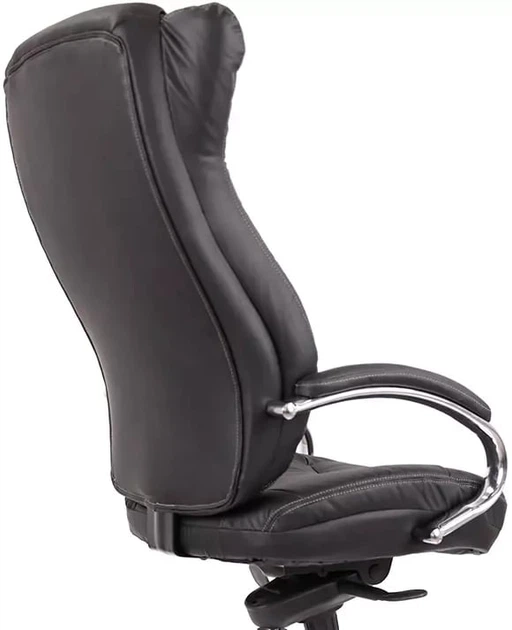 Кресло АКЛАС Бадалона CH MB (Кожа LC-A Black/PU Black) - изображение 13