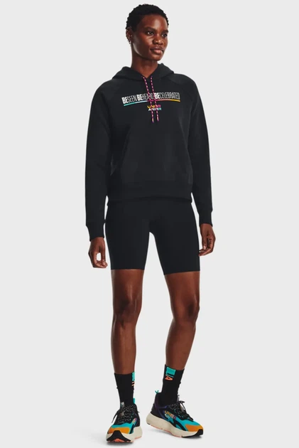 Жіноче чорне худі BHM Heavy Terry Hoodie Under Armour XS 1379038-001 - изображение 2