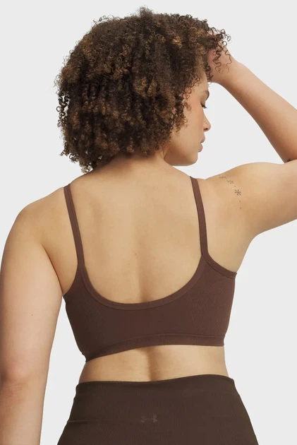 Жіночий коричневий топ Seamless Cotton Low Bra Under Armour XS 6009864-230 - Фото 4 Жіночий коричневий топ Seamless Cotton Low Bra Under Armour XS 6009864-230 - изображение 4