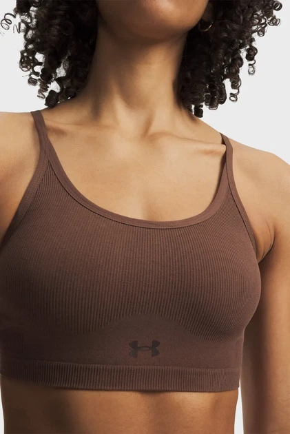 Жіночий коричневий топ Seamless Cotton Low Bra Under Armour XS 6009864-230 - Фото 5 Жіночий коричневий топ Seamless Cotton Low Bra Under Armour XS 6009864-230 - изображение 5