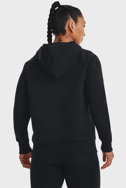 Жіноче чорне худі Rival Fleece Hoodie Under Armour S 1379500-001 - зображення 3