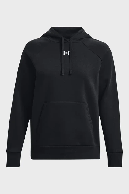 Жіноче чорне худі Rival Fleece Hoodie Under Armour S 1379500-001 - зображення 5