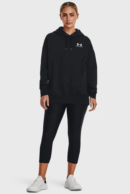 Жіноче чорне худі Essential Flc OS Hoodie Under Armour L 1379495-001 - изображение 2