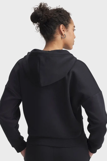 Жіноче чорне худі Rival Flc Piped HZ Hoodie Under Armour M 6003707-005 - изображение 2