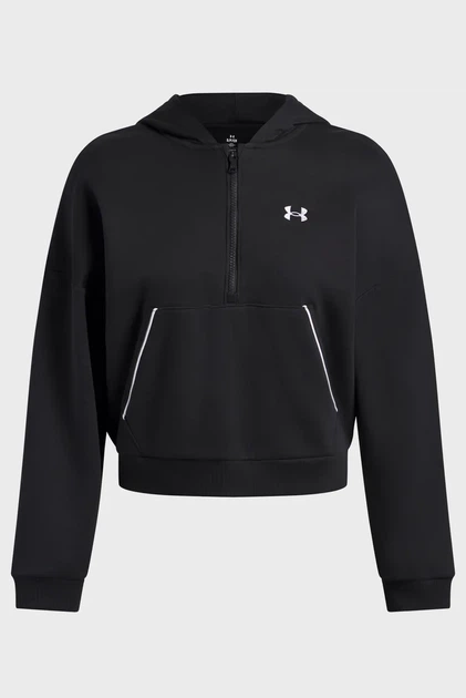 Жіноче чорне худі Rival Flc Piped HZ Hoodie Under Armour M 6003707-005 - изображение 3