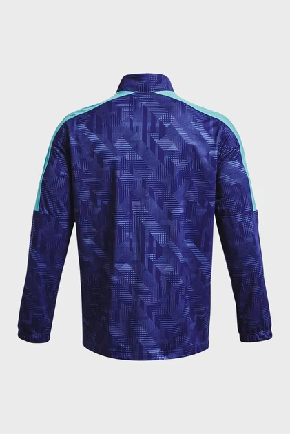 Чоловіча темно-синя спортивна кофта з візерунком Challenger Track Jacket Under Armour S 1365412-468 - изображение 6
