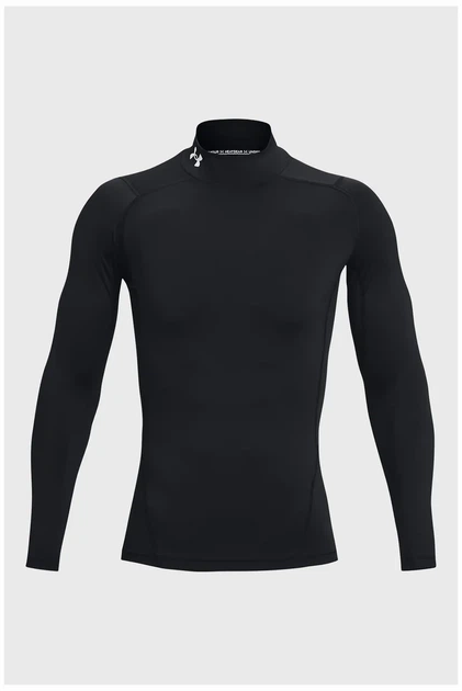 Чоловічий чорний лонгслів UA HG Armour Comp Mock LS Under Armour XXL 1369606-001 - изображение 5