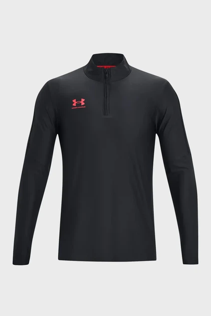 Чоловіча чорна спортивна кофта UA M's Ch. Pro 1/4 Zip Under Armour S 1382114-001 - Фото 5 Чоловіча чорна спортивна кофта UA M's Ch. Pro 1/4 Zip Under Armour S 1382114-001 - изображение 5