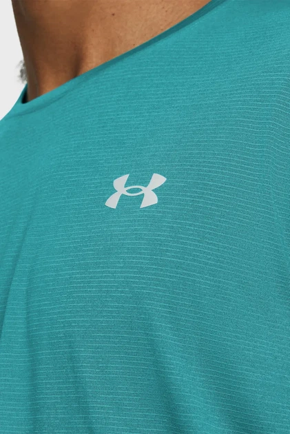 Чоловічий бірюзовий лонгслів UA LAUNCH LONGSLEEVE Under Armour XL 1382584-464 - изображение 3