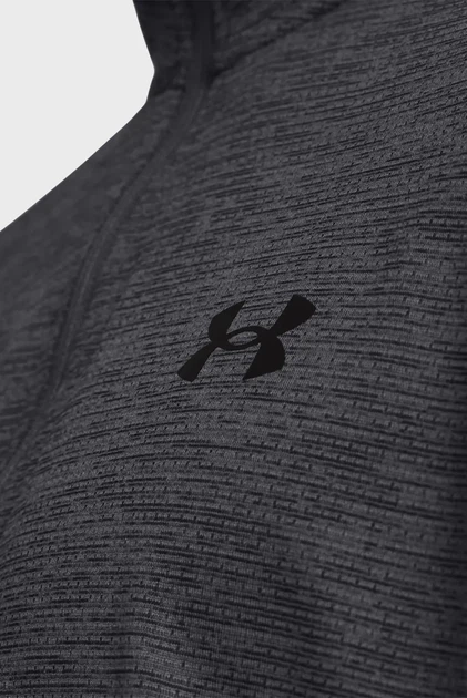 Чоловіча темно-сіра спортивна кофта UA Tech Vent 1/2 Zip Under Armour SM 1382184-025 - изображение 3