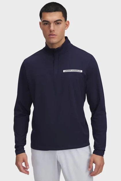 Чоловіча темно-синя спортивна кофта UA T2G 1/4 Zip Under Armour L 1389878-410 - Фото 1 Чоловіча темно-синя спортивна кофта UA T2G 1/4 Zip Under Armour L 1389878-410 - зображення 1