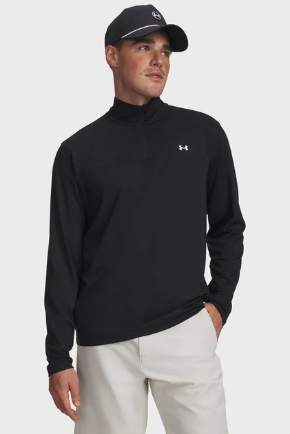 Чоловіча чорна спортивна кофта UA T2G 1/4 Zip Under Armour XXL 6010129-001 - Фото 1 Чоловіча чорна спортивна кофта UA T2G 1/4 Zip Under Armour XXL 6010129-001 - изображение 1