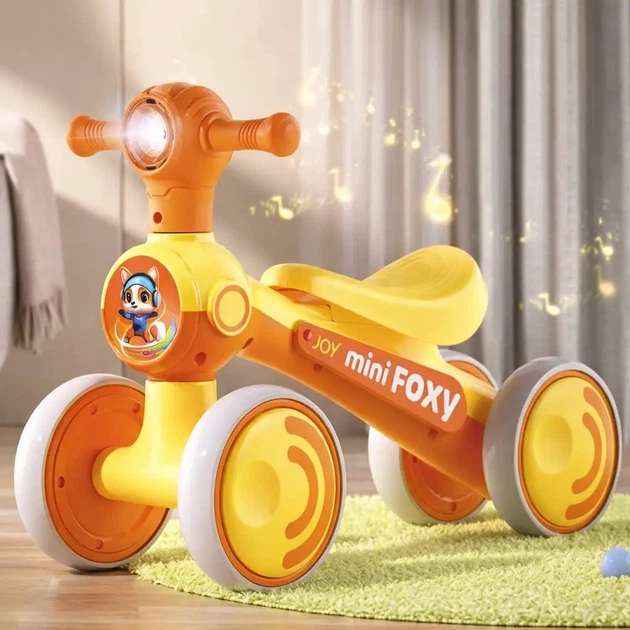 Беговел дитячий JOY TR-90118 4-колісний зі світловими ефектами та піснями українською мовою - изображение 2