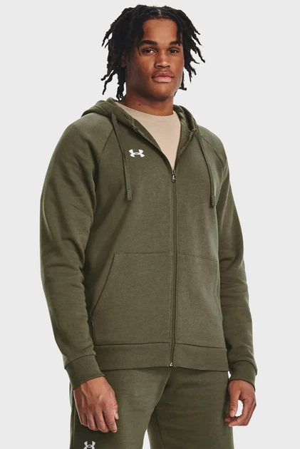 Чоловіче зелене худі UA Rival Fleece FZ Hoodie Under Armour XXL 1379767-390 - Фото 1 Чоловіче зелене худі UA Rival Fleece FZ Hoodie Under Armour XXL 1379767-390 - изображение 1