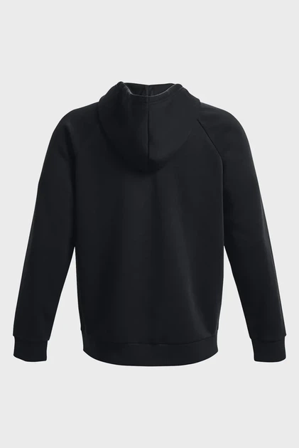 Чоловіче чорне худі UA Rival Fleece FZ Hoodie Under Armour L 1379767-001 - Фото 6 Чоловіче чорне худі UA Rival Fleece FZ Hoodie Under Armour L 1379767-001 - изображение 6