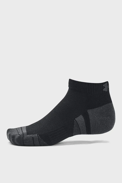Чорні шкарпетки (3 пари) UA Performance Tech 3pk Low Under Armour L 1379504-001 - зображення 2