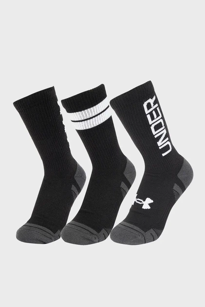 Чорні носки (3 пари) UA Perf Tech Nov Under Armour LG 1379515-002 - Фото 1 Чорні носки (3 пари) UA Perf Tech Nov Under Armour LG 1379515-002 - зображення 1