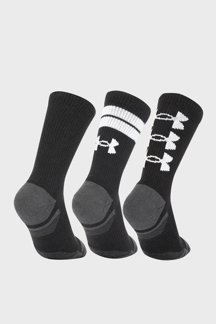 Чорні носки (3 пари) UA Perf Tech Nov Under Armour LG 1379515-002 - Фото 2 Чорні носки (3 пари) UA Perf Tech Nov Under Armour LG 1379515-002 - зображення 2