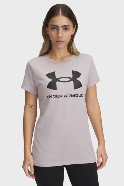 Футболка жіноча UA Logo SS Under Armour SM 1356305-009 - Фото 1 Футболка жіноча UA Logo SS Under Armour SM 1356305-009 - зображення 1