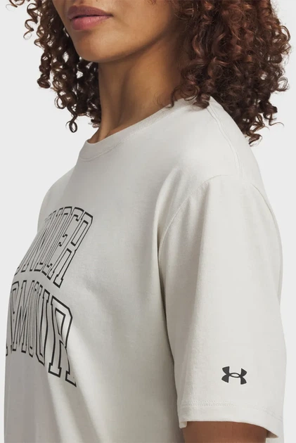 Жіноча біла футболка Rival OS Campus Tee Under Armour XS 6007883-110 - зображення 2