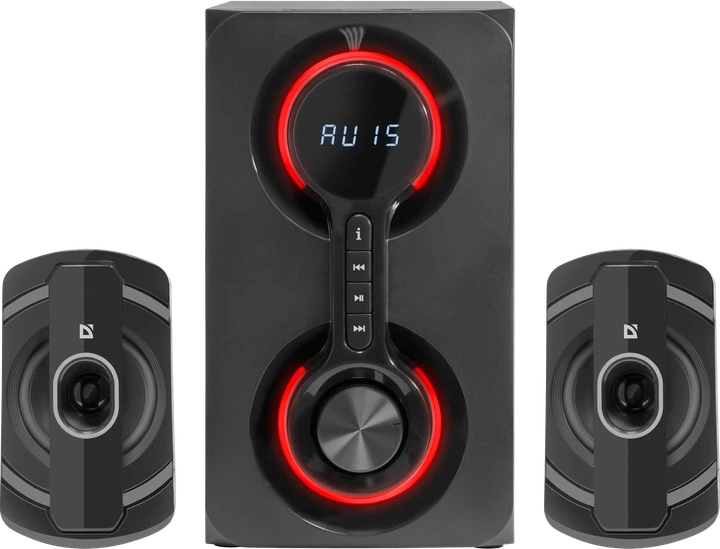 Акустична система 2.1 Defender Eclipse 40Вт, BT/FM/MP3/SD/USB/AUX/RC Black (65593) - Уцінка - зображення 2