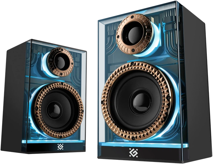 Акустична 2.0 система Defender Futuro 20 Вт, BT/USB/TF/AUX/2400мА/ч Black (65087) - Уцінка - зображення 3