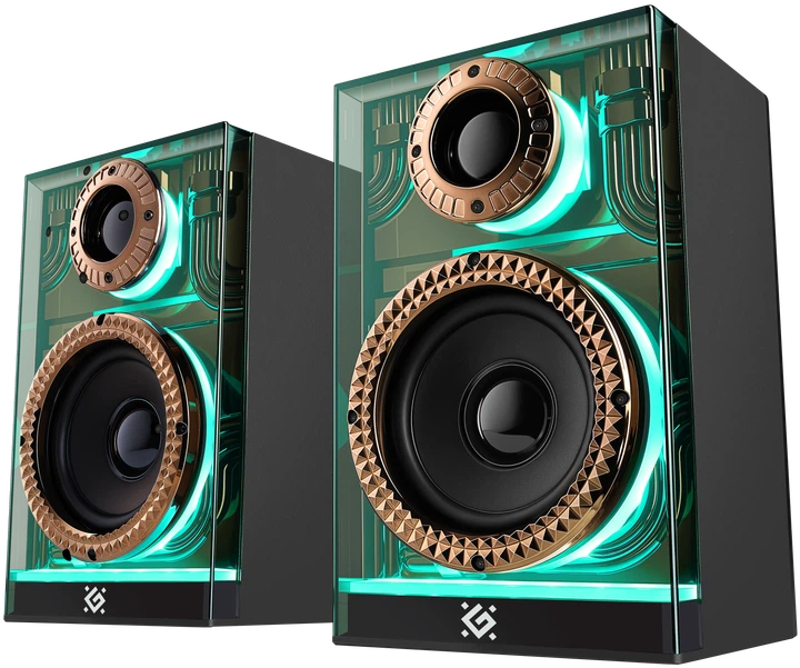 Акустична 2.0 система Defender Futuro 20 Вт, BT/USB/TF/AUX/2400мА/ч Black (65087) - Уцінка - зображення 4