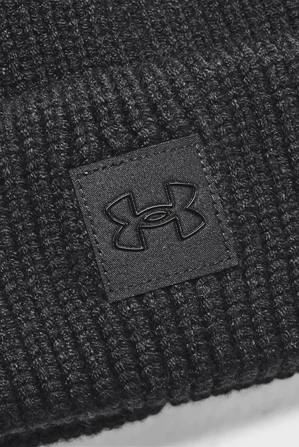 Жіноча чорна шапка Halftime Ribbed Pom-BLK Under Armour OSFM 1373098-001 - Фото 3 Жіноча чорна шапка Halftime Ribbed Pom-BLK Under Armour OSFM 1373098-001 - изображение 3