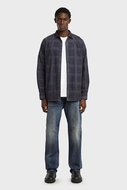 Чоловіча темно-синя картата сорочка Clean Regular Shirt L/S G-Star RAW XL D25196,C436 - Фото 2 Чоловіча темно-синя картата сорочка Clean Regular Shirt L/S G-Star RAW XL D25196,C436 - зображення 2