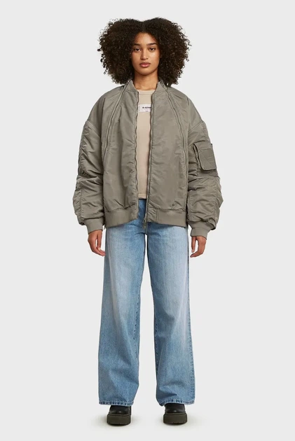 Жіночий сірий бомбер Macro G-Star RAW S D26977, D192 - Фото 2 Жіночий сірий бомбер Macro G-Star RAW S D26977, D192 - зображення 2