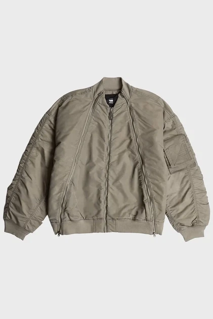Жіночий сірий бомбер Macro G-Star RAW S D26977, D192 - Фото 6 Жіночий сірий бомбер Macro G-Star RAW S D26977, D192 - зображення 6