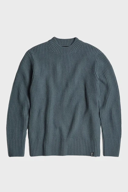 Чоловічий сірий вовняний светр Essential r knit G-Star RAW L D23731,D447 - изображение 7