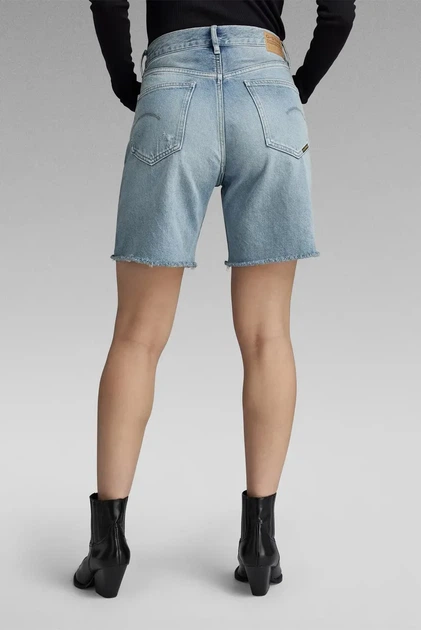 Жіночі блакитні джинсові шорти High Bermuda G-Star RAW 27 D24372,D436 - изображение 2