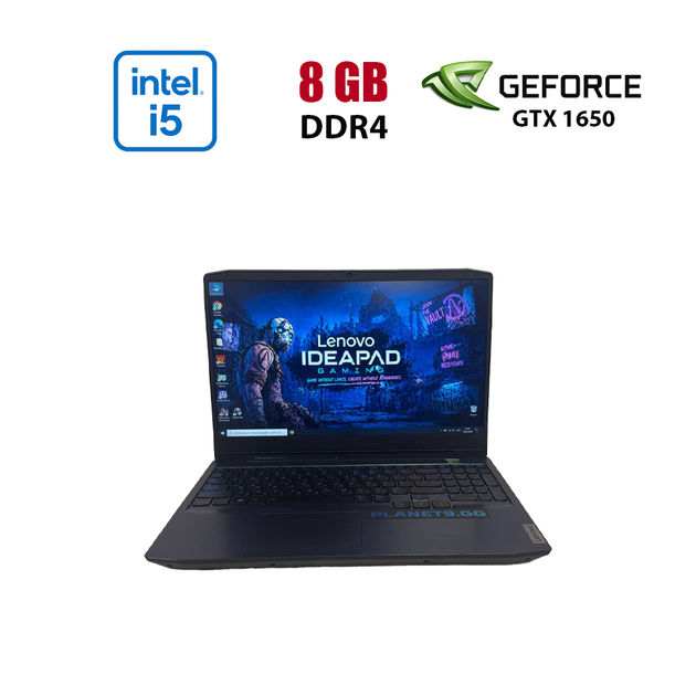 Игровой ноутбук Б-класс Lenovo IdeaPad Gaming 3 15IMH05 / 15.6" (1920x1080) IPS / Intel Core i5-10300H (4 (8) ядра по 2.5 - 4.5 GHz) / 8 GB DDR4 / 256 GB SSD / nVidia GeForce GTX 1650, 4 GB GDDR5, 128-bit / WebCam / HDMI б/у - Фото 1 Игровой ноутбук Б-класс Lenovo IdeaPad Gaming 3 15IMH05 / 15.6" (1920x1080) IPS / Intel Core i5-10300H (4 (8) ядра по 2.5 - 4.5 GHz) / 8 GB DDR4 / 256 GB SSD / nVidia GeForce GTX 1650, 4 GB GDDR5, 128-bit / WebCam / HDMI б/у - изображение 1