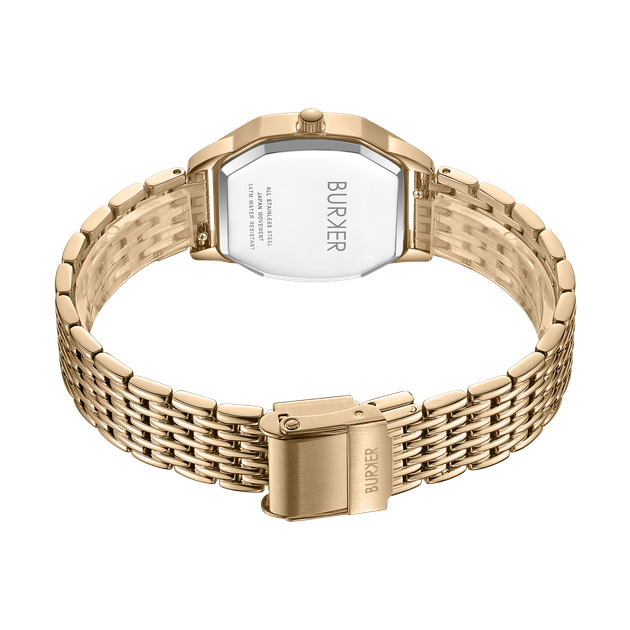 Жіночий Годинник Burker Watches Julia Коричнево-золотий - зображення 7