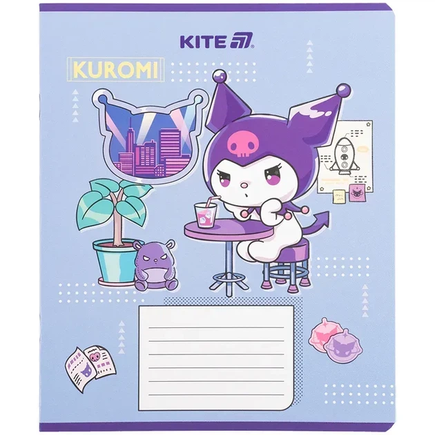 Зошит шкільний Kite Kuromi 18 аркушів, клітинка HK25-236-1 - зображення 4