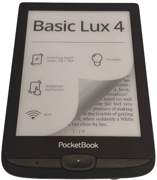 Електронна книга з підсвічуванням PocketBook 618 Basic Lux 4 Ink Black (PB618-P-WW) (LG3E0900567000W000P0) - Уцінка - зображення 2