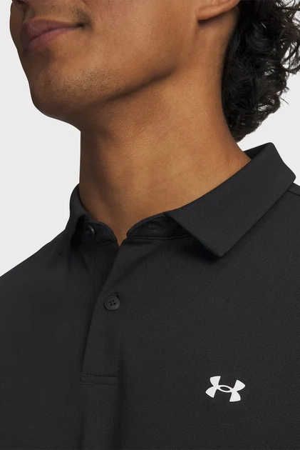 Чоловіче чорне поло UA T2G Pique Polo-BLK Under Armour XL 6012303-001 - Фото 3 Чоловіче чорне поло UA T2G Pique Polo-BLK Under Armour XL 6012303-001 - изображение 3