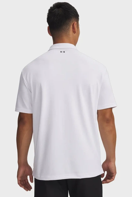 Чоловіче біле поло T2G Pique Polo-WHT Under Armour XL 6012303-100 - Фото 2 Чоловіче біле поло T2G Pique Polo-WHT Under Armour XL 6012303-100 - зображення 2