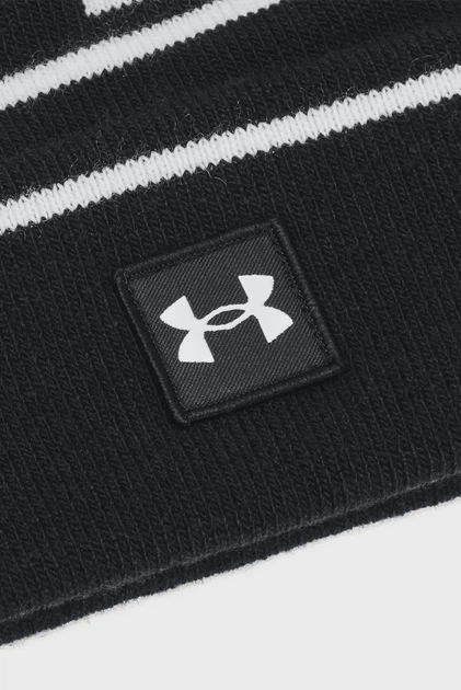 Чоловіча чорна шапка M Halftime Pom Beanie Under Armour OSFM 1386634-001 - Фото 3 Чоловіча чорна шапка M Halftime Pom Beanie Under Armour OSFM 1386634-001 - изображение 3