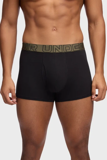 Чоловічі боксери (3 шт.) UA PERFORMANCE COTTON - SOLID 3 IN 3PK Under Armour XS 1383891-005 - зображення 2
