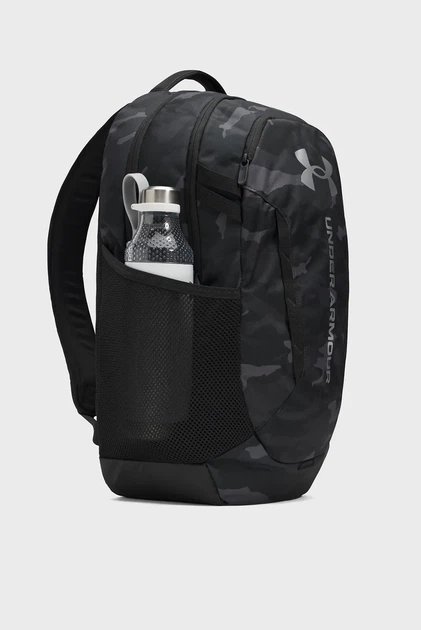 Чорний рюкзак камуфляжний UA Hustle 6.0 Backpack-BLK Under Armour OSFM 1384672-007 - зображення 3