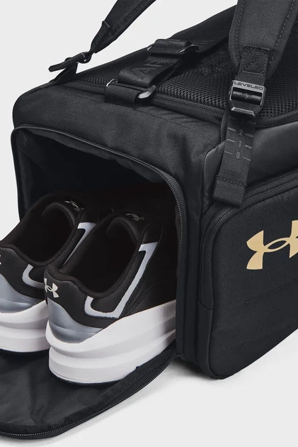 Чорна спортивна сумка-рюкзак UA Contain Duo SM SM BP Duffle Under Armour OSFM 1381920-001 - Фото 5 Чорна спортивна сумка-рюкзак UA Contain Duo SM SM BP Duffle Under Armour OSFM 1381920-001 - изображение 5