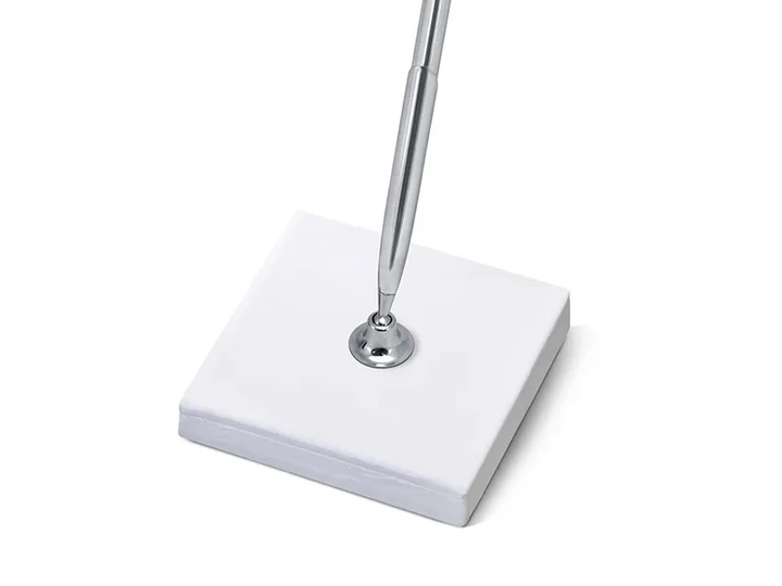 Długopis ze stojakiem PartyDeco 8 x 8 x 16,5 cm Srebrny (SD10-018) (5902230721418) - obraz 2