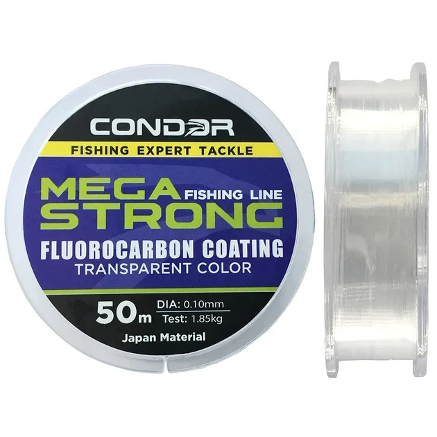 Волосінь Condor Fishing Megastrong Fluorocarbon Coating 50м 0.12мм 2.3кг - Фото 1 Волосінь Condor Fishing Megastrong Fluorocarbon Coating 50м 0.12мм 2.3кг - зображення 1