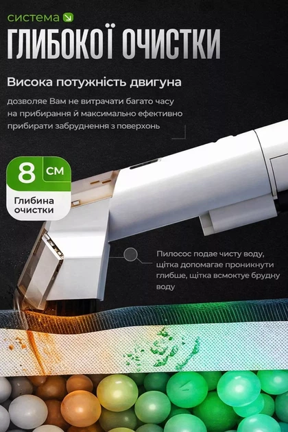 Миючий пилосос для килимів, текстилю та меблів, засіб для виведення плям, 1600 Вт - зображення 9