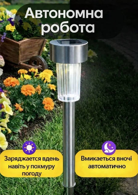 Набор аккумуляторных металлических фонарей в сад 10 в 1 с солнечной панелью - изображение 8